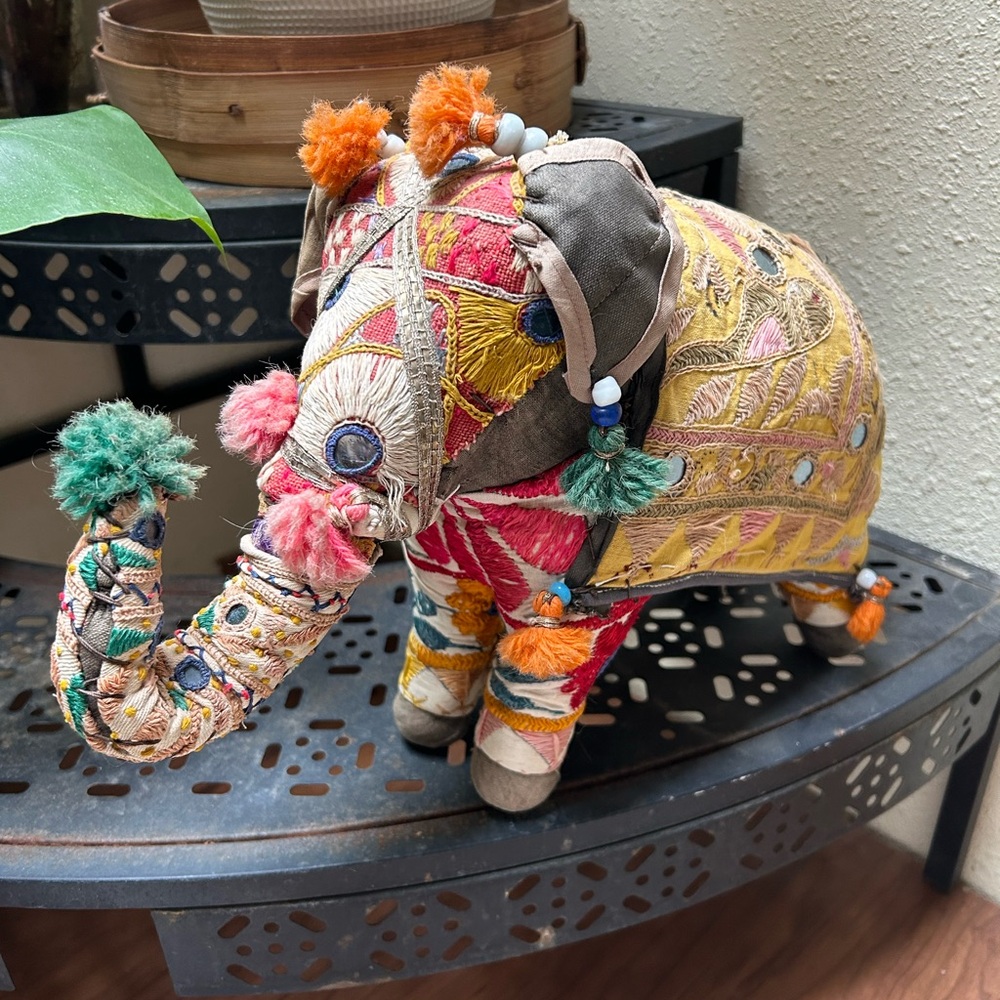 Vintage Rajasthani Fabric Elephant